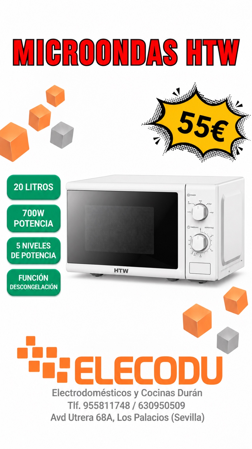 Microondas HTW · 20 L · 700 W